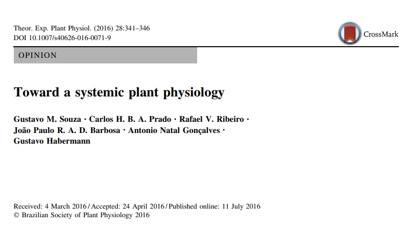 Toward a systemic plant physiology
